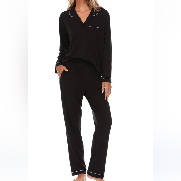 Flora Nikrooz Black Pajama Set - Picture 1 of 5